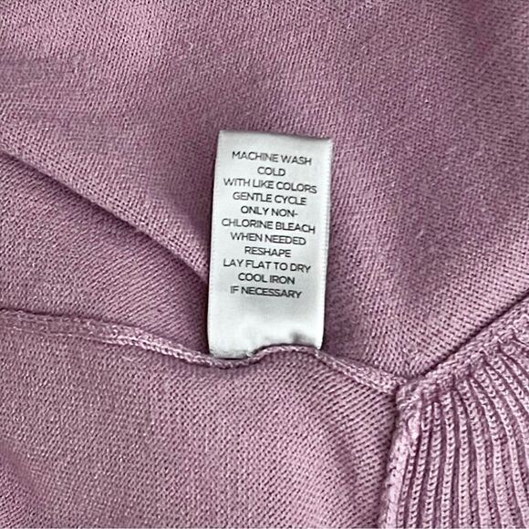 Avenue Mauve Pink Ruffle Sweater Sz 2X - Picture 10 of 11